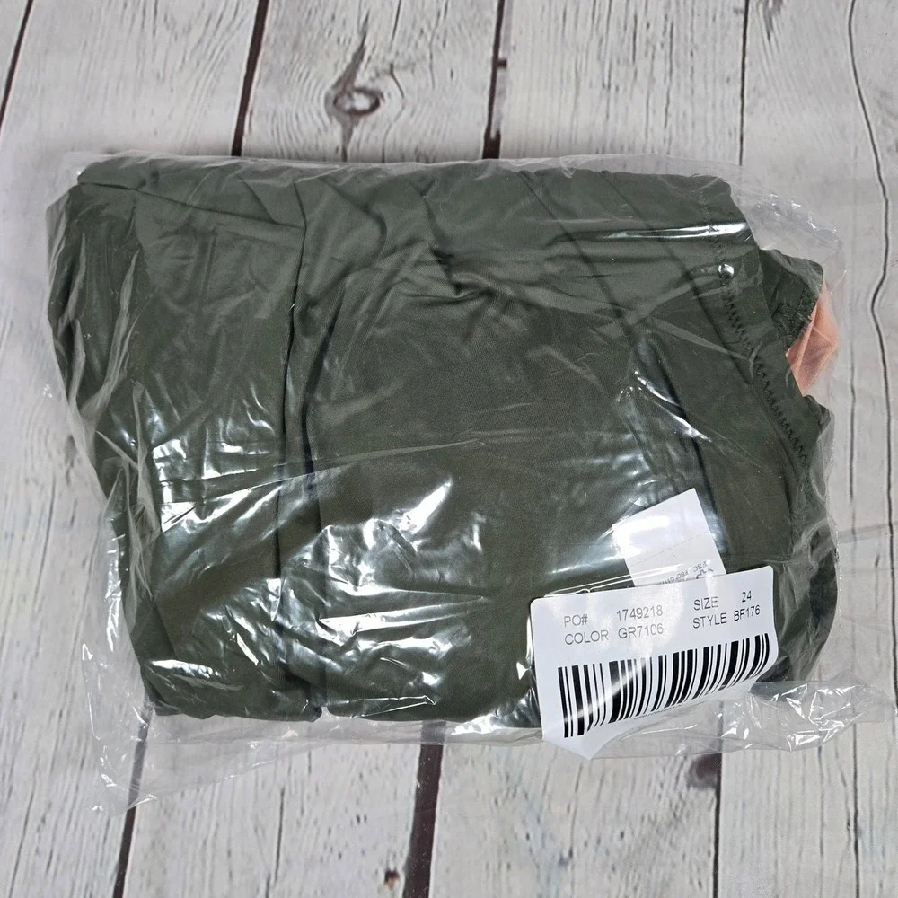 J. Crew Ruched sweetheart one-piece in Safari Green‎ Plus 24 NWT